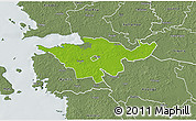 Physical 3D Map of Lihula, semi-desaturated
