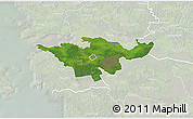 Satellite 3D Map of Lihula, lighten