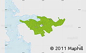 Physical Map of Lihula, single color outside