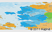 Political Shades Panoramic Map of Lääne