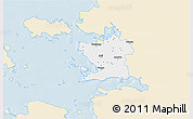 Classic Style 3D Map of Ridala, single color outside