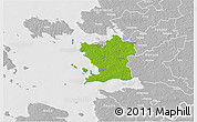 Physical 3D Map of Ridala, lighten, desaturated