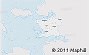 Silver Style 3D Map of Ridala, single color outside