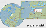 Savanna Style Location Map of Ridala, highlighted country, highlighted parent region, hill shading