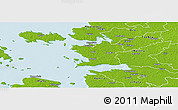 Physical Panoramic Map of Ridala
