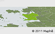 Physical Panoramic Map of Ridala, semi-desaturated