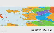 Political Panoramic Map of Ridala