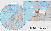 Gray Location Map of Taebla, highlighted country, highlighted parent region
