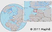Gray Location Map of Taebla, highlighted parent region, within the entire country