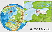 Physical Location Map of Taebla, highlighted country, highlighted parent region