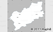 Gray Simple Map of Taebla, single color outside