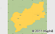 Savanna Style Simple Map of Taebla, single color outside