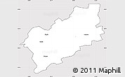 Silver Style Simple Map of Taebla, cropped outside
