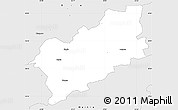 Silver Style Simple Map of Taebla