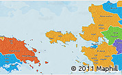 Political 3D Map of Vormsi