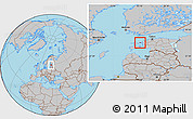 Gray Location Map of Vormsi
