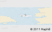 Classic Style Panoramic Map of Vormsi, single color outside