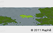 Physical Panoramic Map of Vormsi, darken