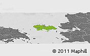 Physical Panoramic Map of Vormsi, desaturated