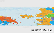 Political Panoramic Map of Vormsi