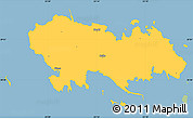 Savanna Style Simple Map of Vormsi, single color outside