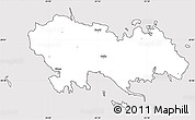 Silver Style Simple Map of Vormsi, cropped outside