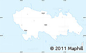 Silver Style Simple Map of Vormsi