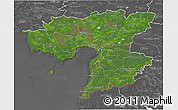 Satellite 3D Map of Pärnu, desaturated