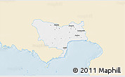 Classic Style 3D Map of Audru, single color outside