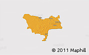 Political 3D Map of Audru, cropped outside