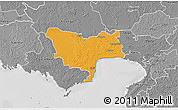 Political 3D Map of Audru, desaturated