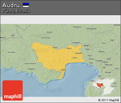 Savanna Style 3D Map of Audru