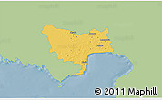 Savanna Style 3D Map of Audru, single color outside