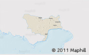 Shaded Relief 3D Map of Audru, single color outside