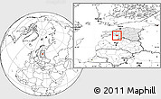 Blank Location Map of Audru, highlighted country
