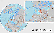Gray Location Map of Audru, highlighted parent region