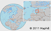 Gray Location Map of Audru