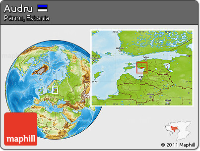 Physical Location Map of Audru