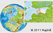 Physical Location Map of Audru, highlighted country