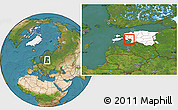 Satellite Location Map of Audru, highlighted country