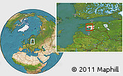 Satellite Location Map of Audru, highlighted parent region