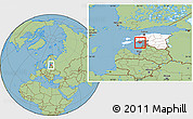 Savanna Style Location Map of Audru, highlighted country, highlighted parent region
