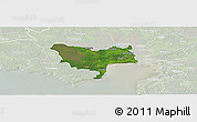 Satellite Panoramic Map of Audru, lighten