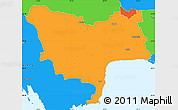 Political Simple Map of Audru
