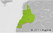 Physical 3D Map of Häädemeeste, lighten, desaturated