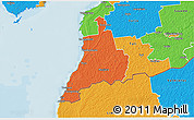 Political 3D Map of Häädemeeste