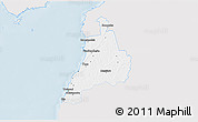 Silver Style 3D Map of Häädemeeste, single color outside