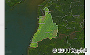 Satellite Map of Häädemeeste, darken