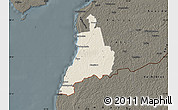 Shaded Relief Map of Häädemeeste, darken