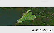 Satellite Panoramic Map of Häädemeeste, darken